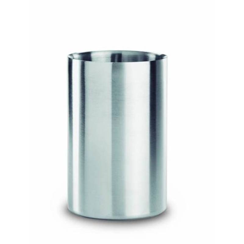 Dvoustěnná chladící nádoba na víno, nerezová ocel, stříbrná Dvoustěnná chladící nádoba na víno, nerezová ocel, stříbrná